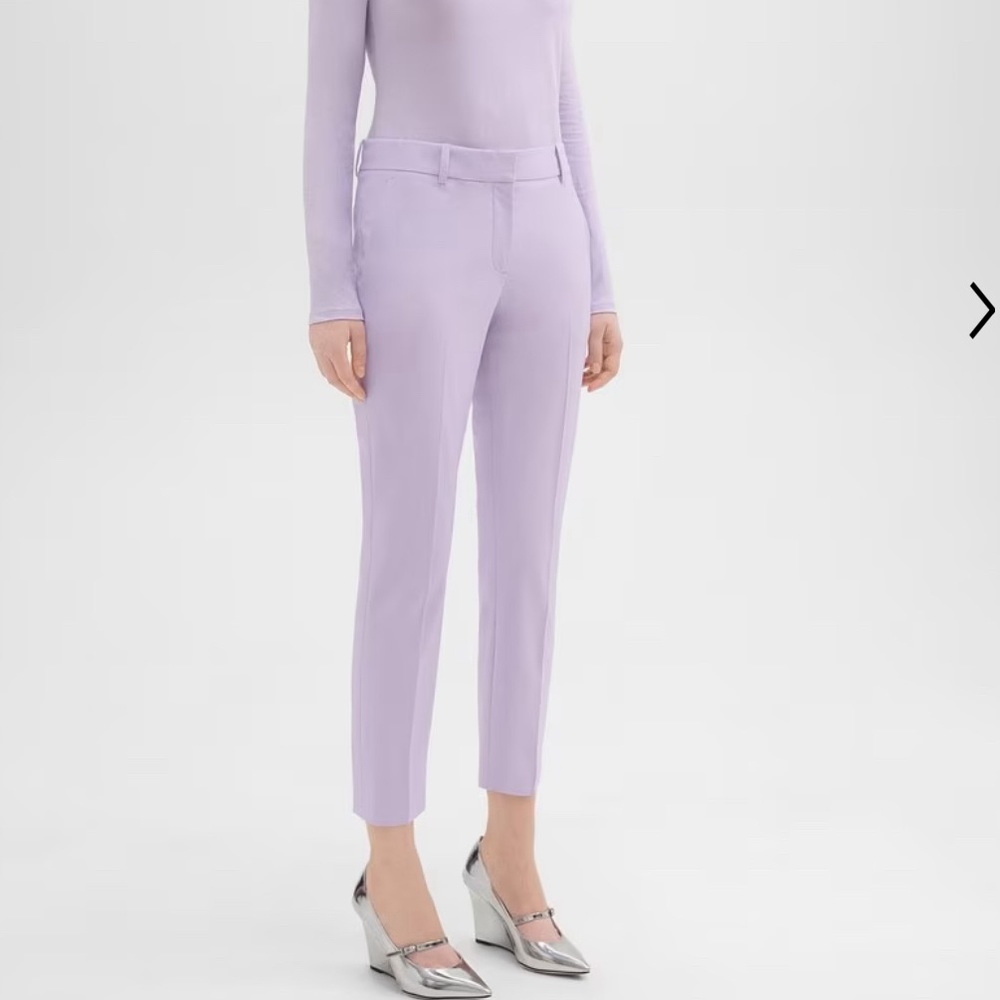 NWT THEORY TREECA WISTERIA TRACEABLE PANTS SIZE 2